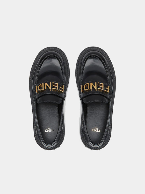 Fendigraphy Black Loafers