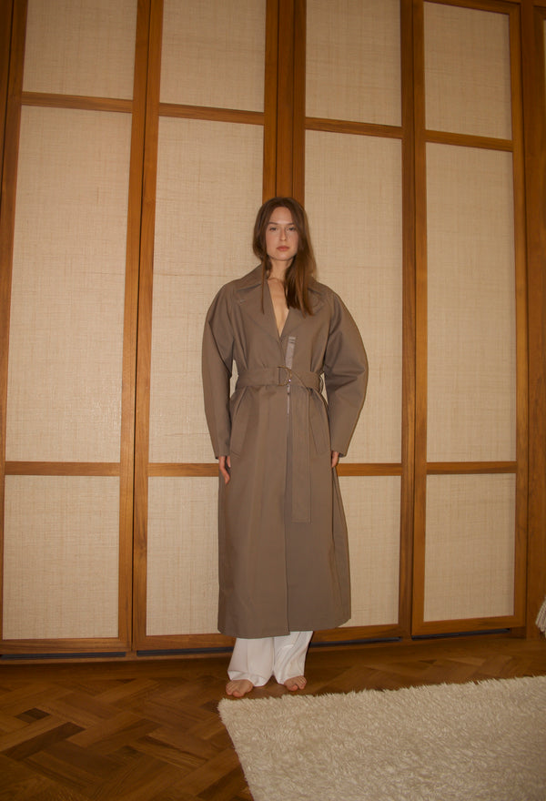 Mirage Trench Coat Taupe