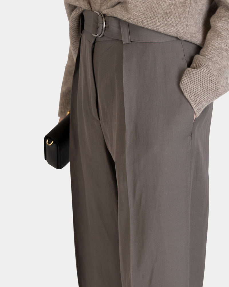 Belted Canvas Pants