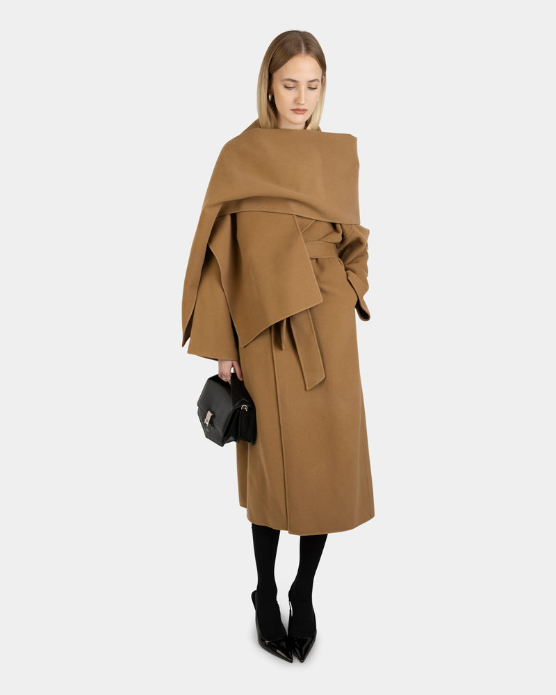 Klara Wool and Cashmere Coat Camel