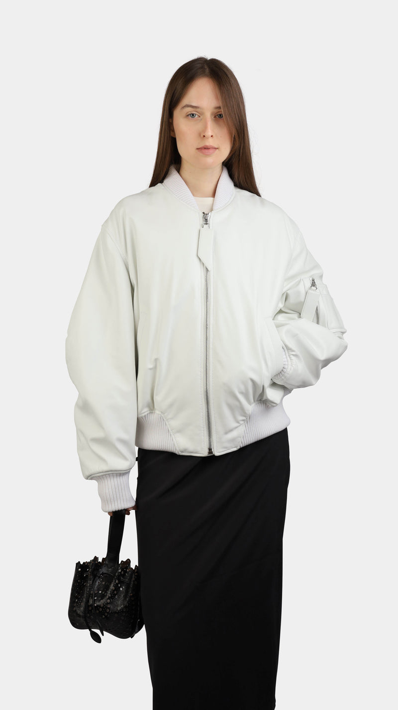 Anja Bomber Jacket White