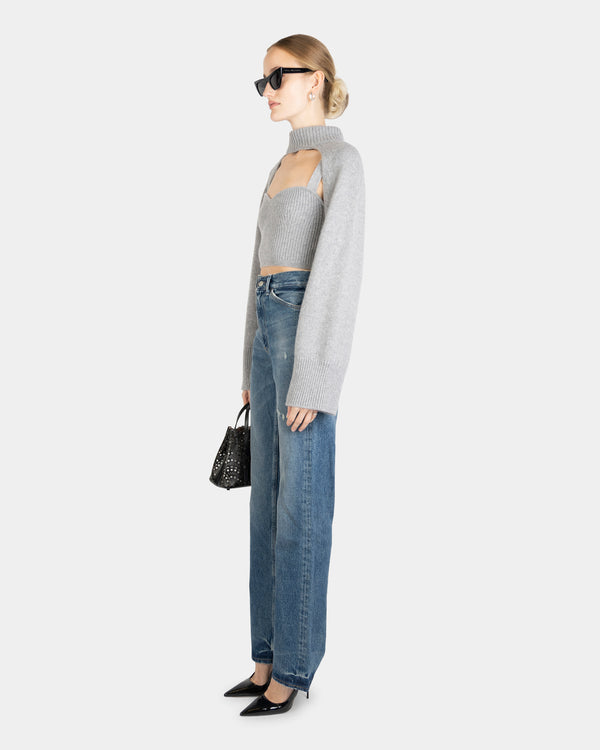 Gilda Sleeves Felt Grey