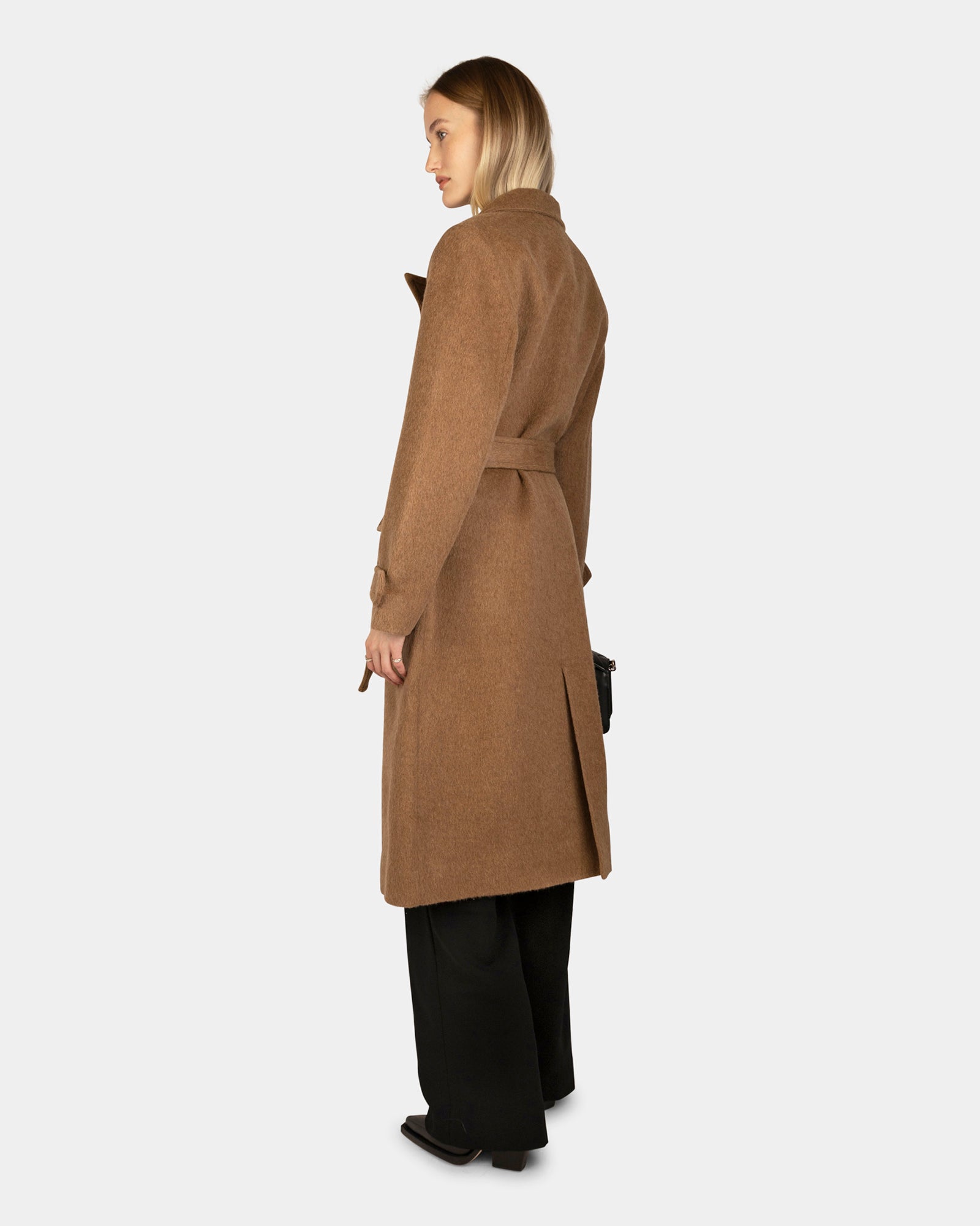 Camel mohair outlet coat