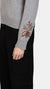Ljusnan Embroidery Zoe Sweater Felt Grey
