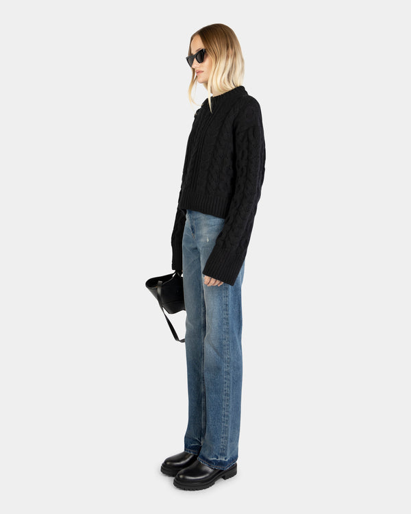 Lou Cashmere Sweater Black
