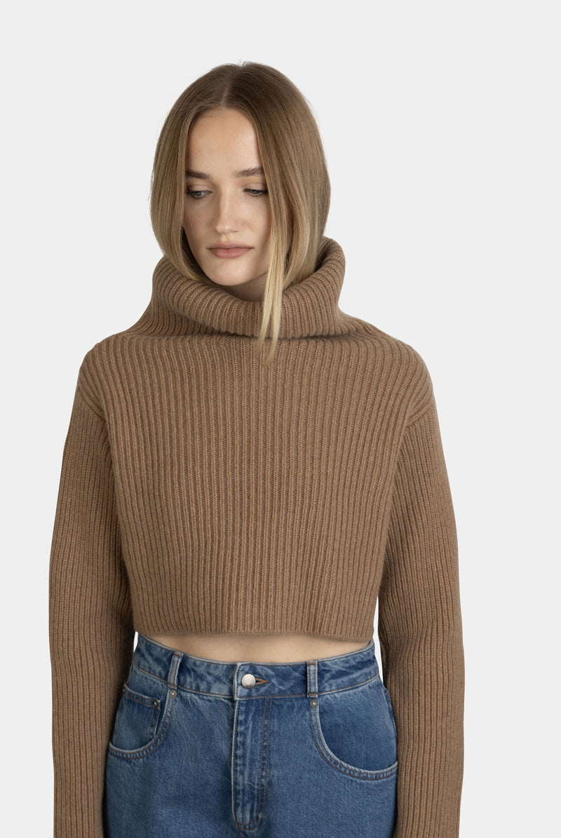 Nathalie Cashmere Sweater Camel