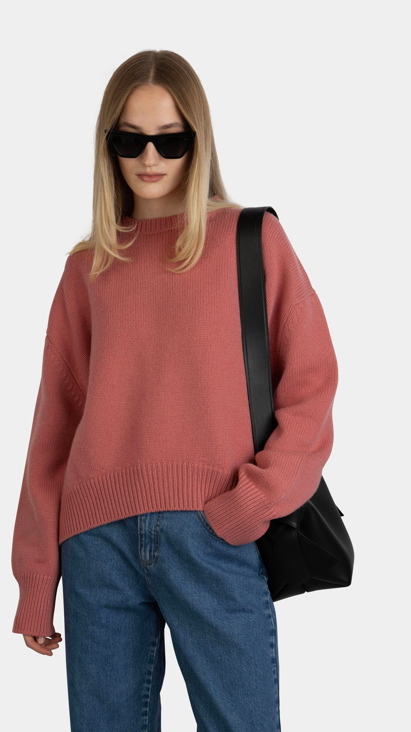 Isabella Sweater Sand Rose