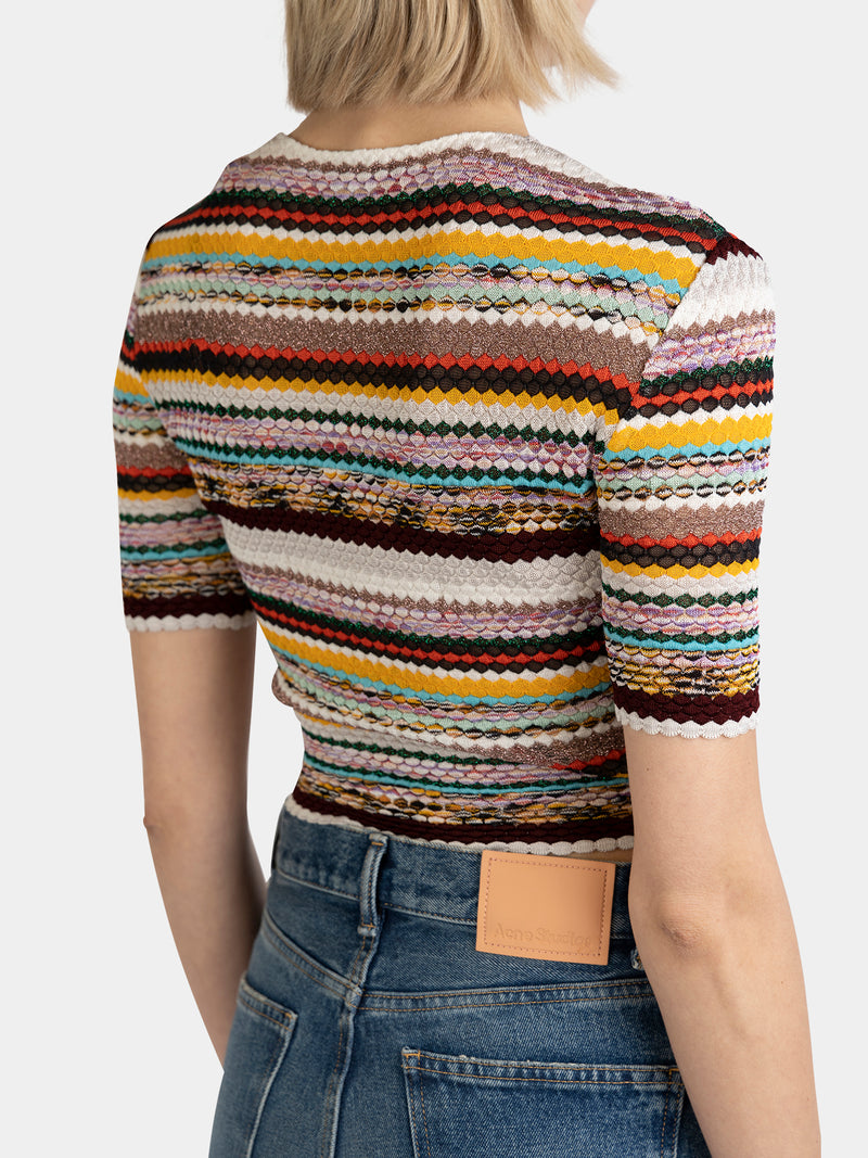 Short sleeve crew neck