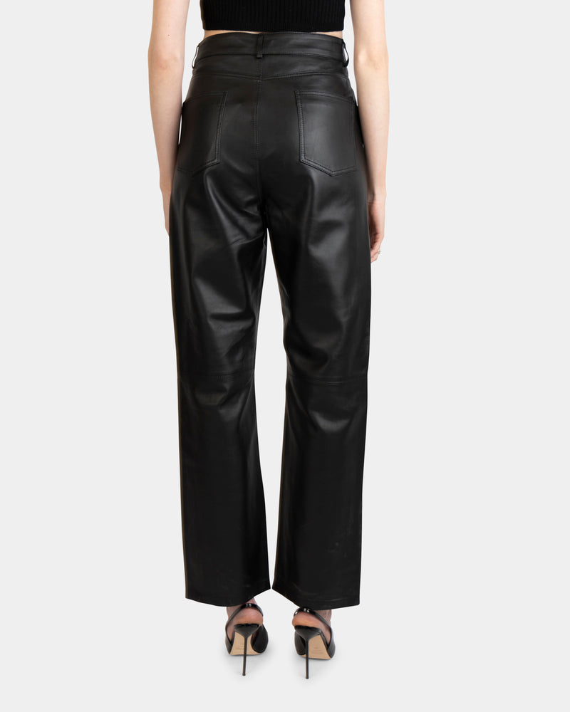 Amanda Leather Pants Black