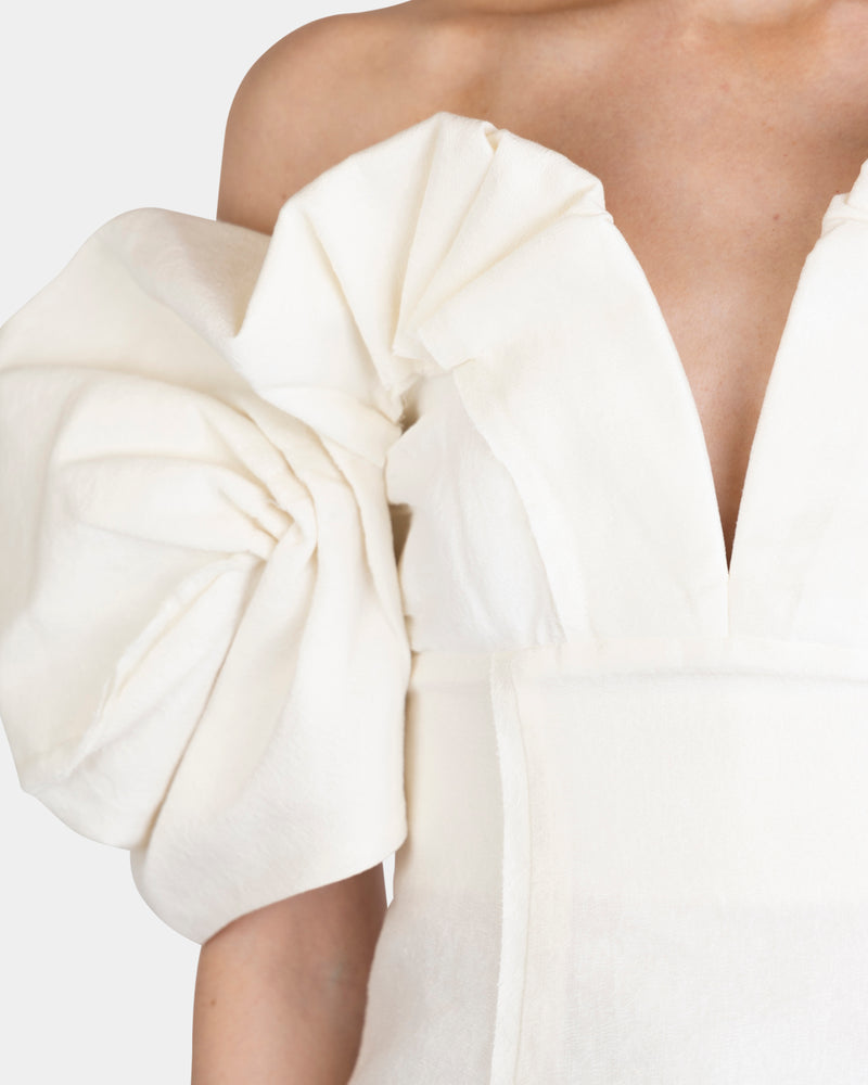 Abby Top Off White