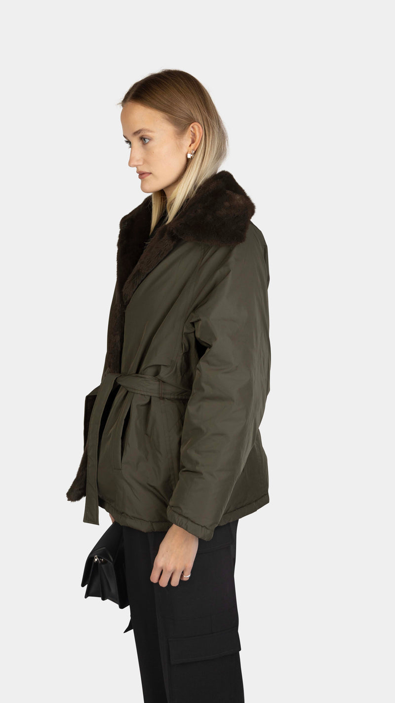 Down Jacket 71C Tech Fabric Mink Green