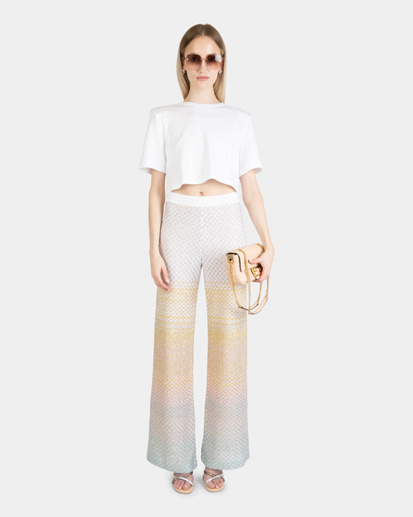 Sequined Knit Trousers