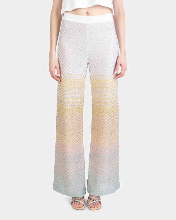 Sequined Knit Trousers