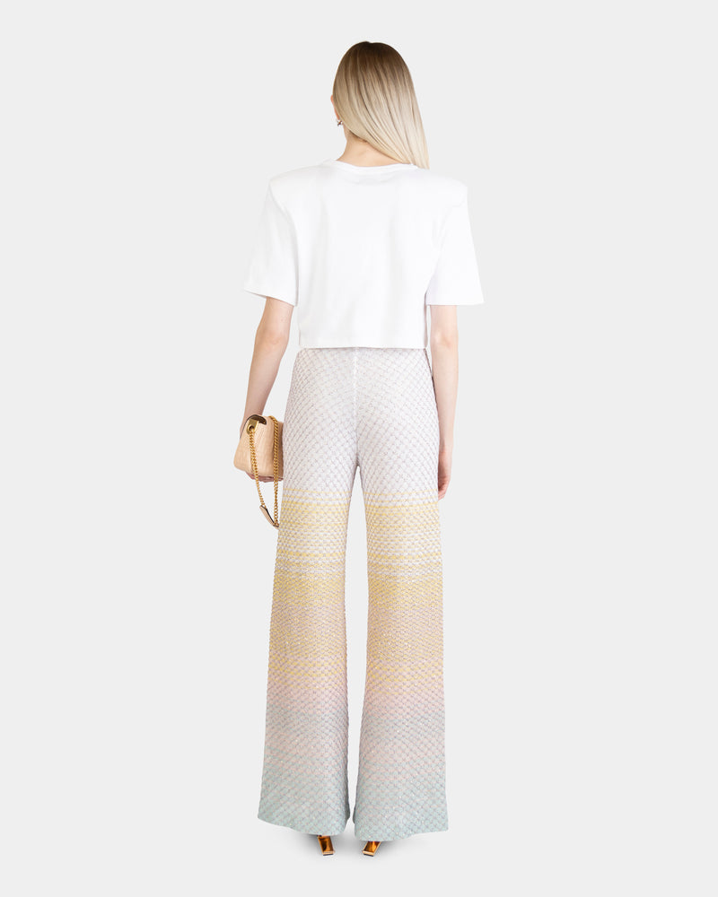 Sequined Knit Trousers