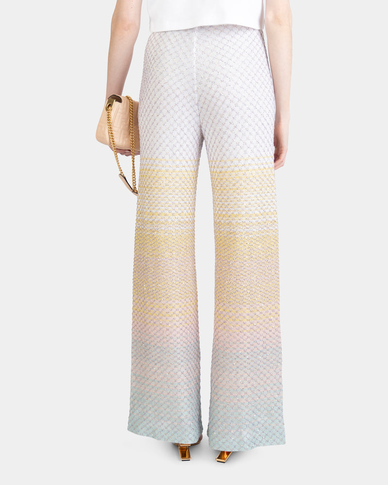 Sequined Knit Trousers