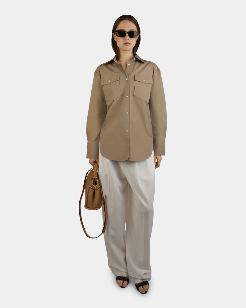 Mathilde Shirt With Pockets Beige