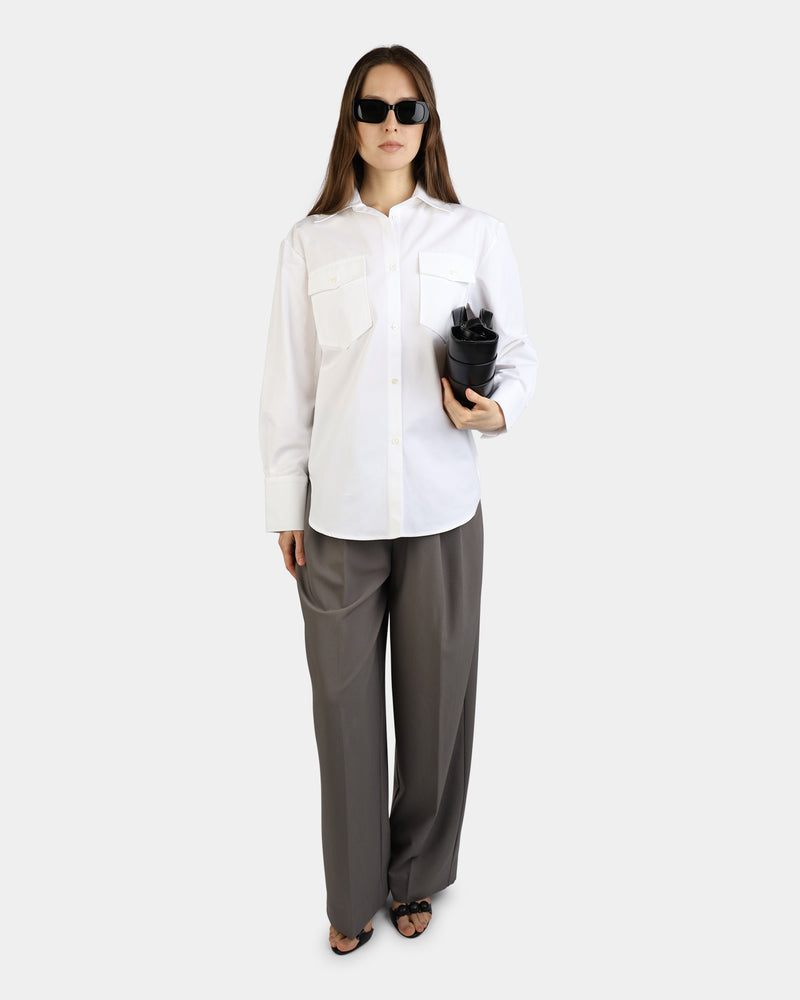 Mathilde Shirt With Pockets White