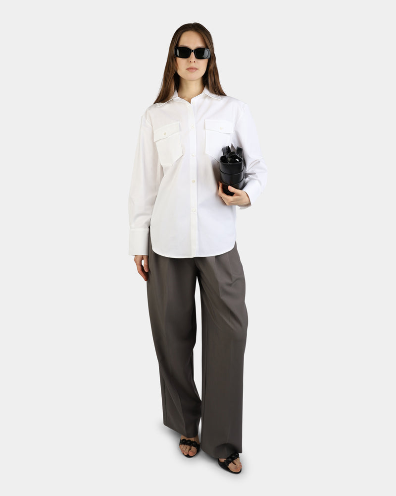 Mathilde Shirt With Pockets White