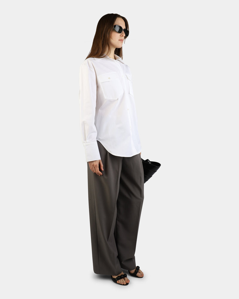 Mathilde Shirt With Pockets White