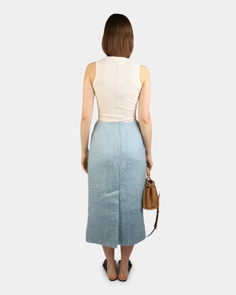 Anna Mohair Skirt Blue