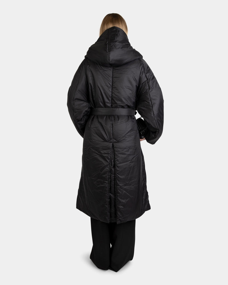 Travel Coat Light Nylon Black