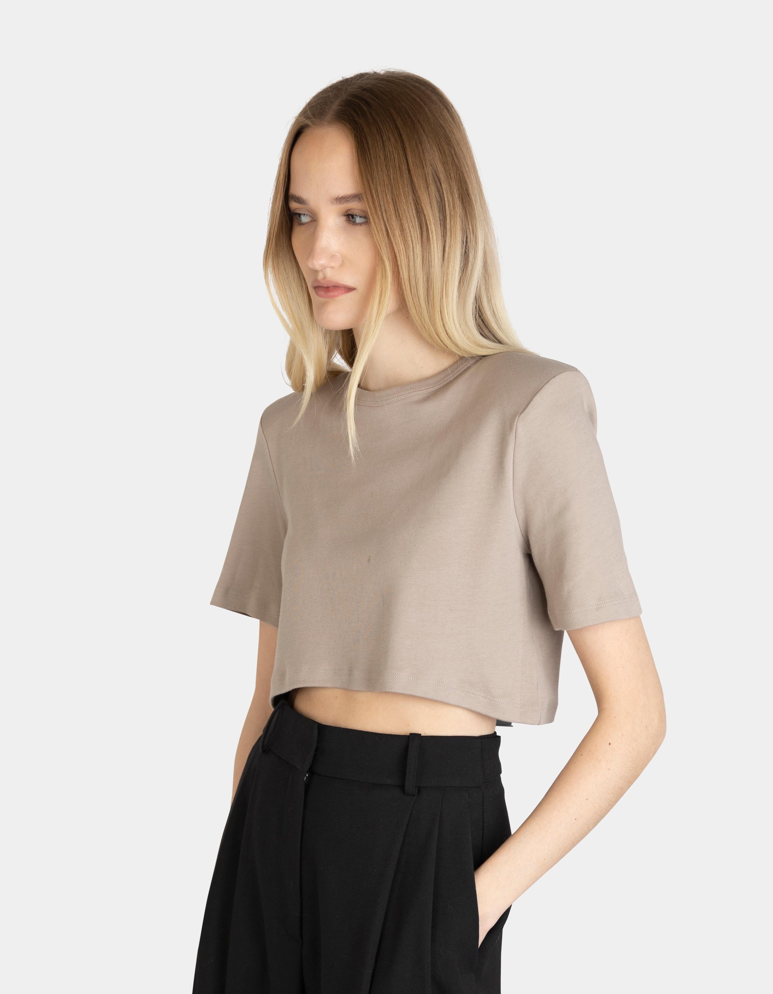 Fanny Mid T-Shirt Beige