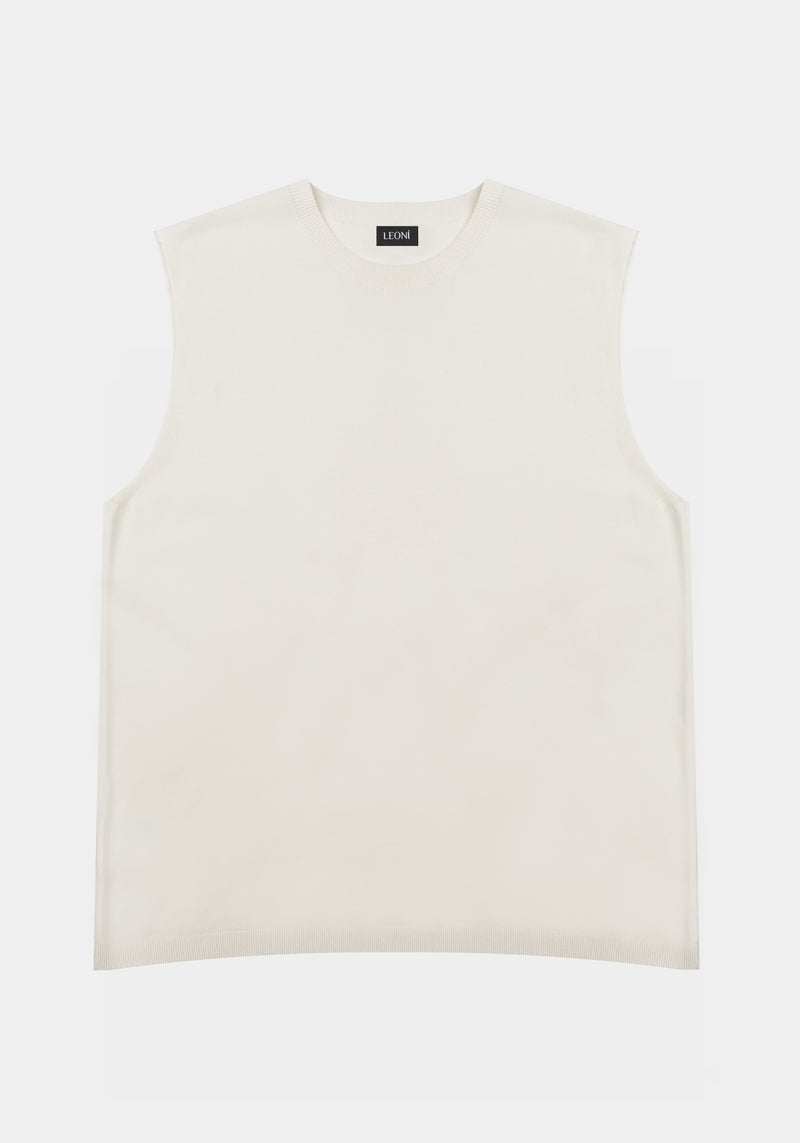 Keeffe Knitted Top White