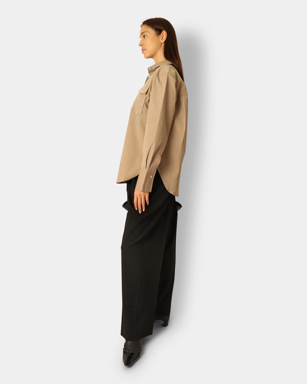 Mathilde Shirt With Pockets Beige