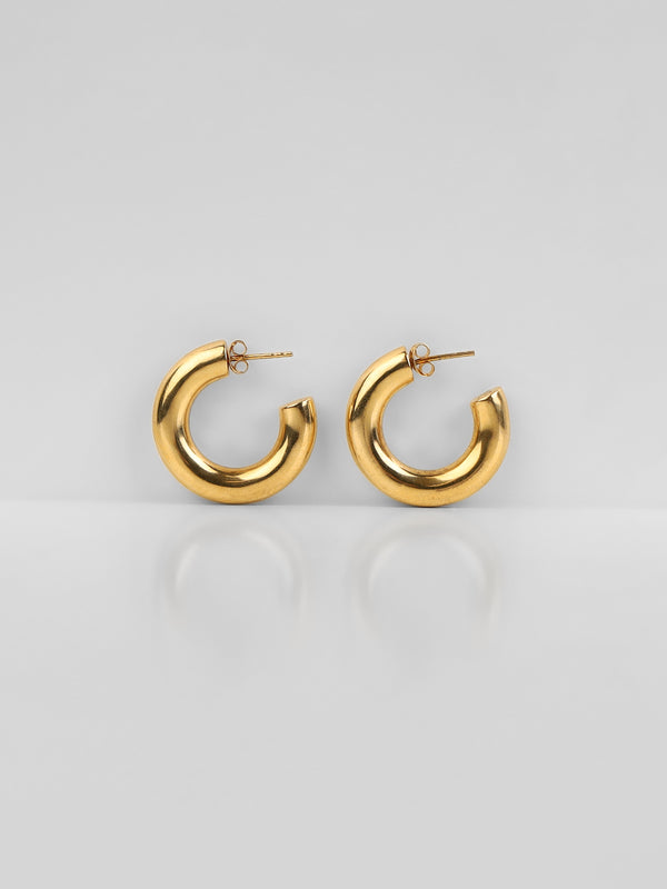 Chunky Hoops Small Gold