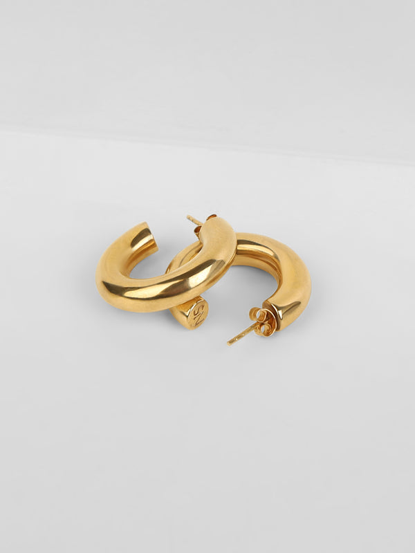Chunky Hoops Small Gold