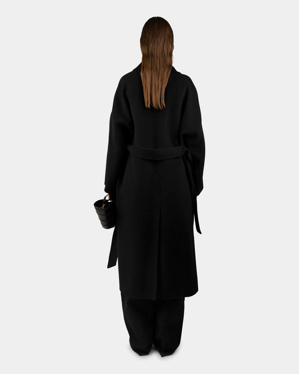 Klara Wool And Cashmere Coat Black