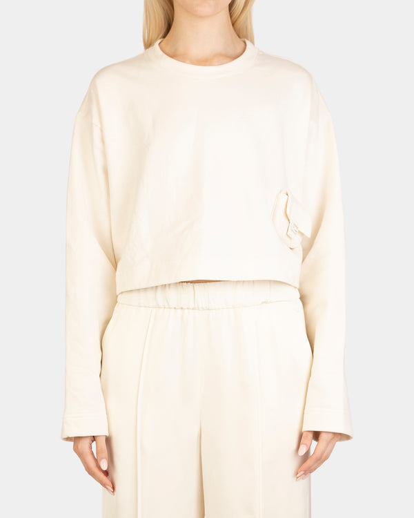 Fendi Jersey Sweatshirt White