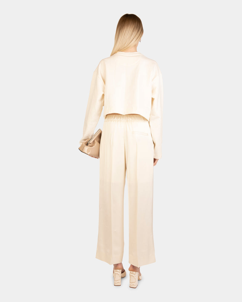 Fendi Jersey Sweatshirt White