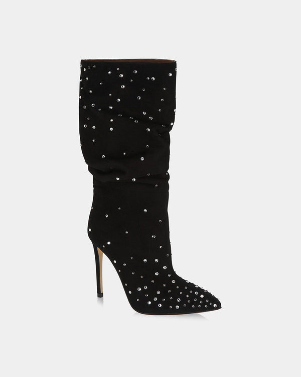 Holly Stiletto Slouchy Boot Black