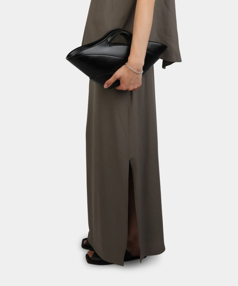 Poem Draped Skirt Taupe