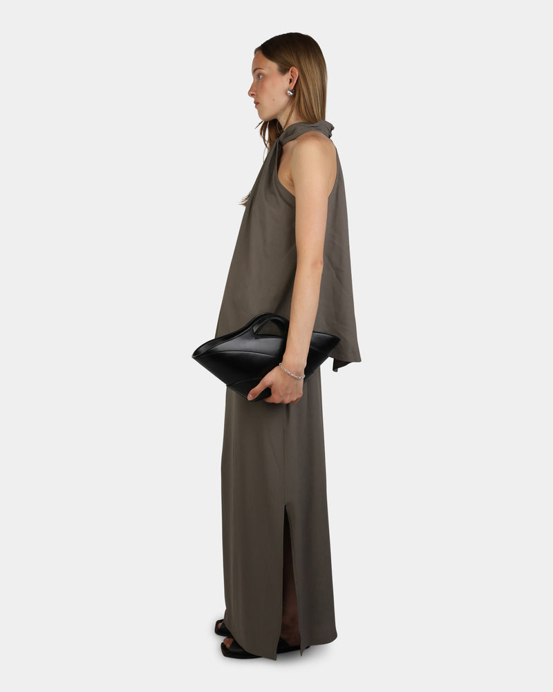 Poem Draped Skirt Taupe