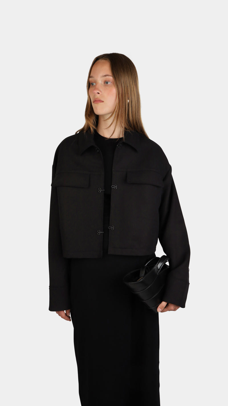 Lumi Hook & Eye Jacket Black