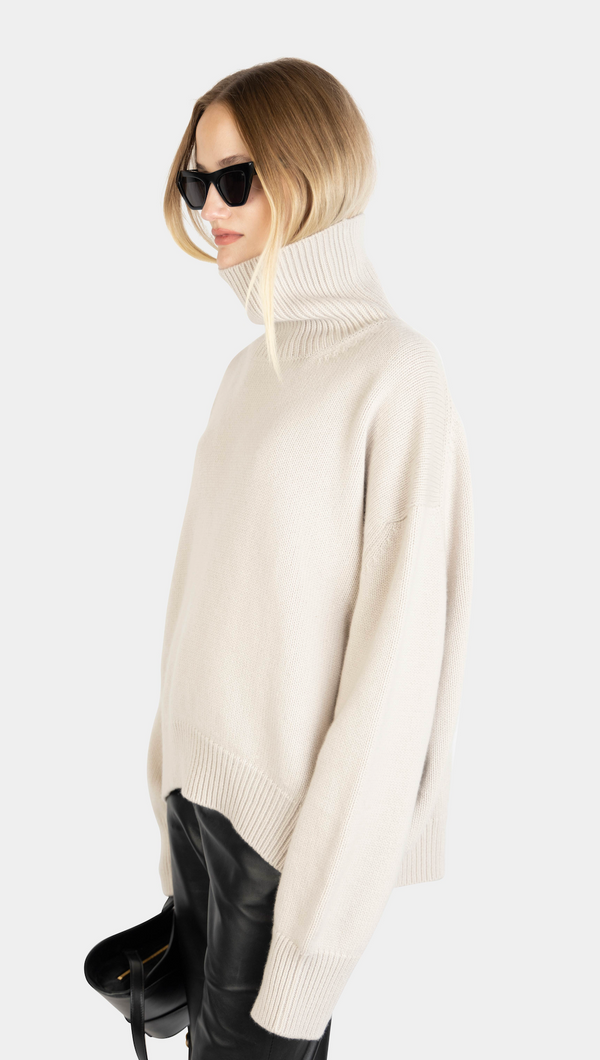 Bella Cashmere Sweater Earl Grey