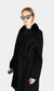 Coat 97cm Cashmere/Mink Black