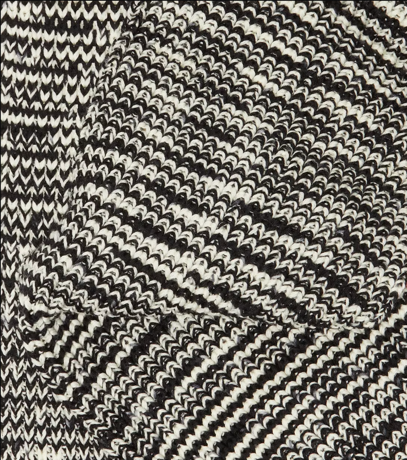 Zig-Zag Knit Wool Scarf