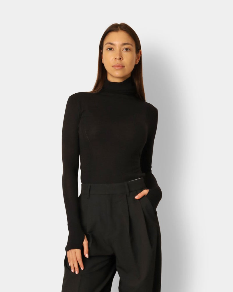 Signe Turtleneck Sweater Black