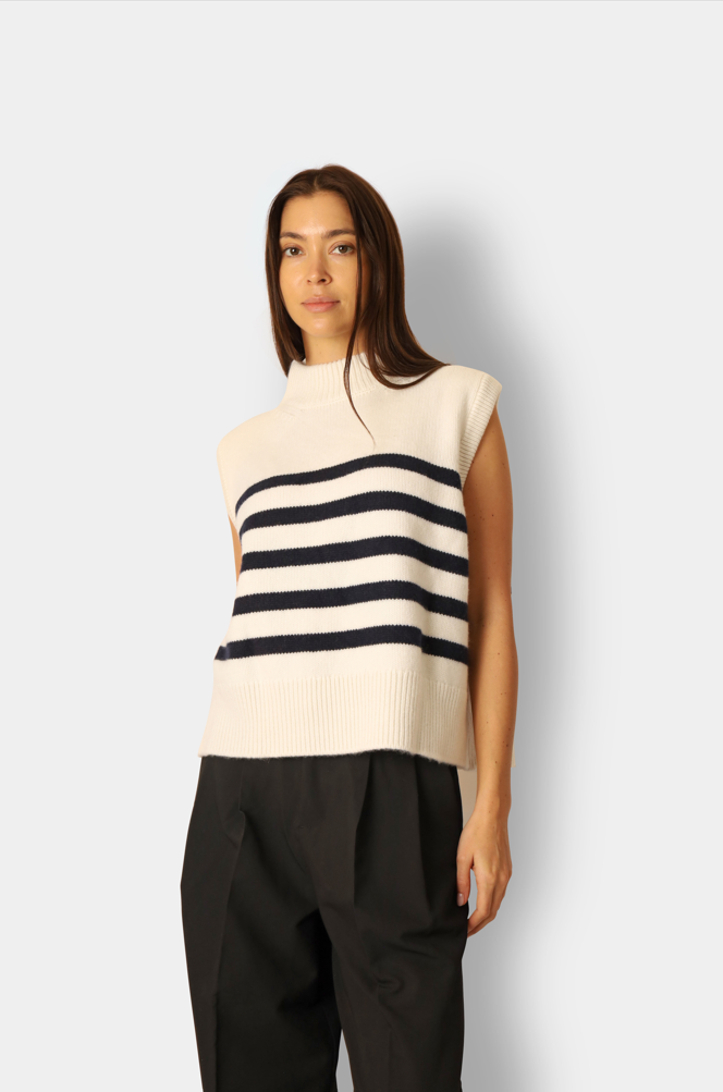 Tilda Sleeveless Sweater White