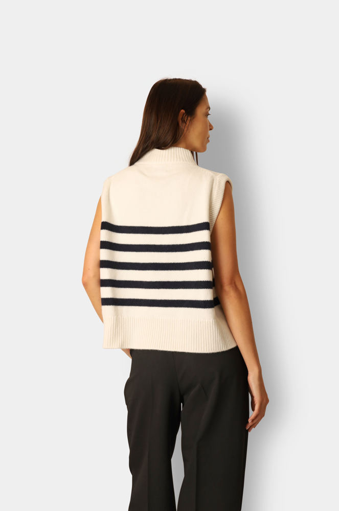 Tilda Sleeveless Sweater White