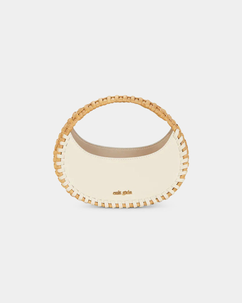 Aiko Mini Top Handle Bag Off White