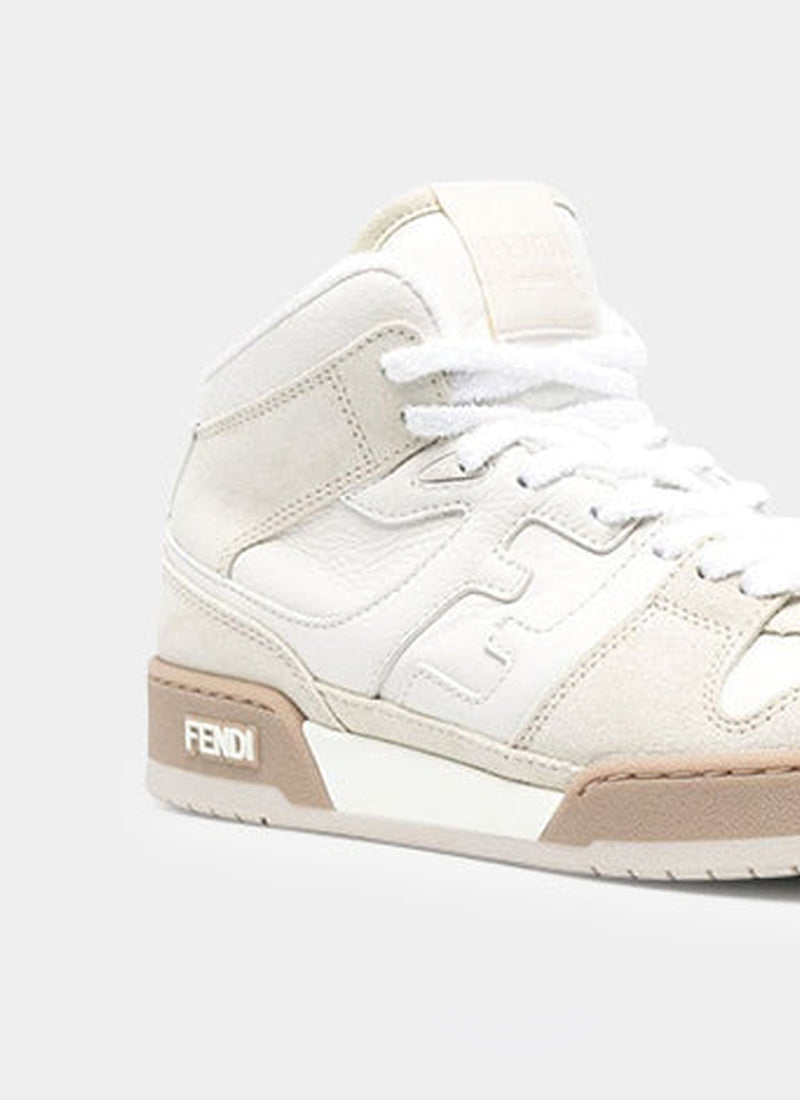 Fendi Match High Sneakers White