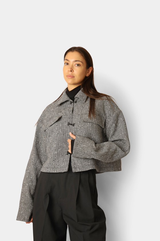 Lumi Hook & Eye Jacket Grey