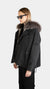 Jacket 64cm Cotton Rabbit Fox Black