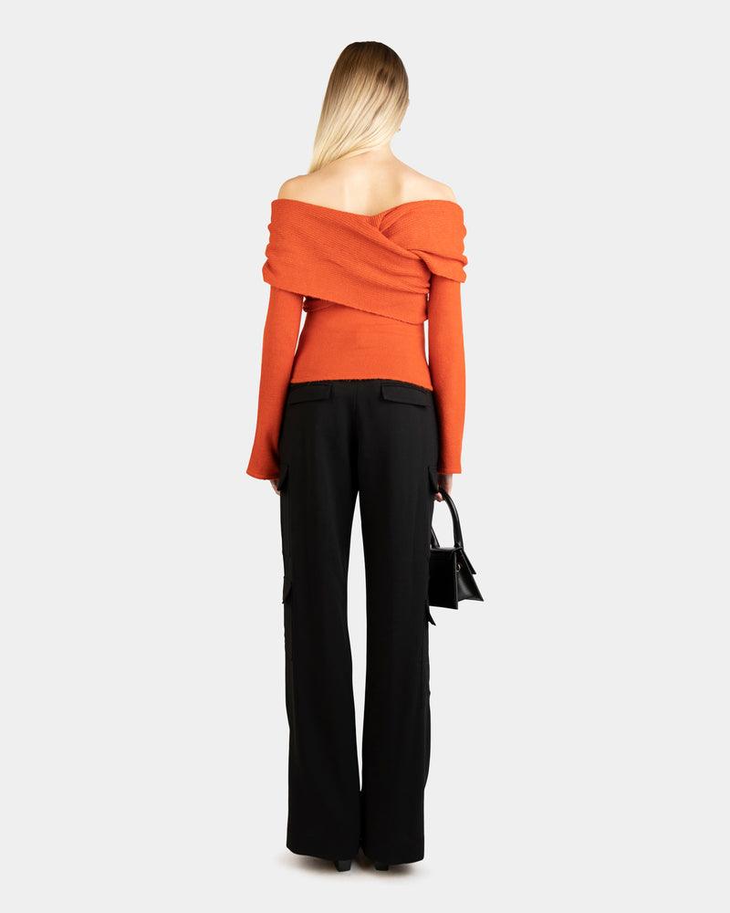Akari Knit Top Red