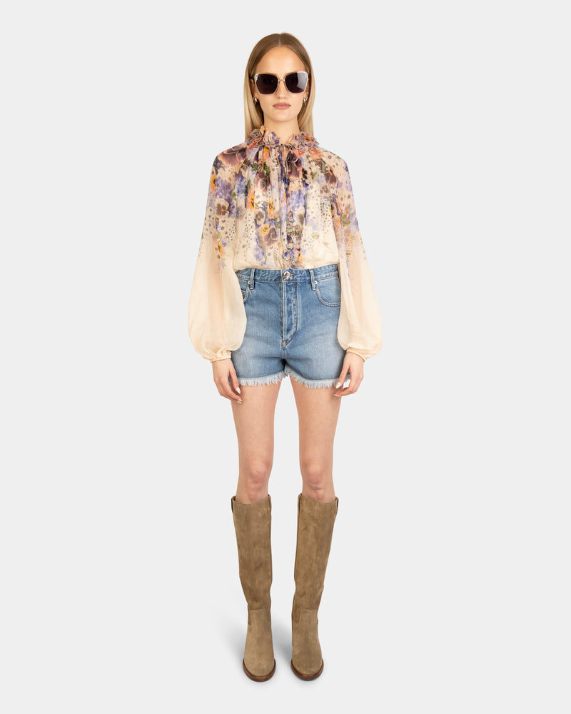 Tama Flower Collar Blouse