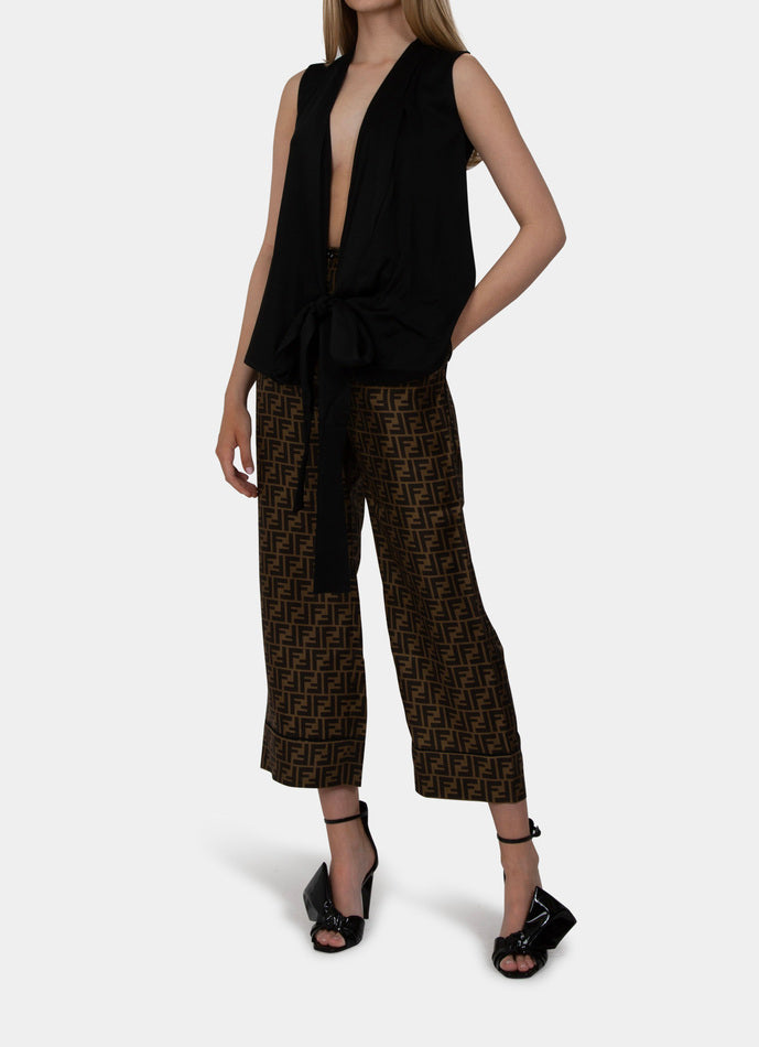 Iro Black Low-Cut Top